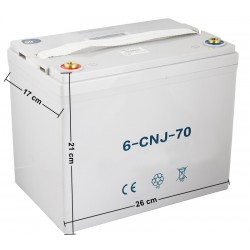 Batterie 70Ah, 12V,...